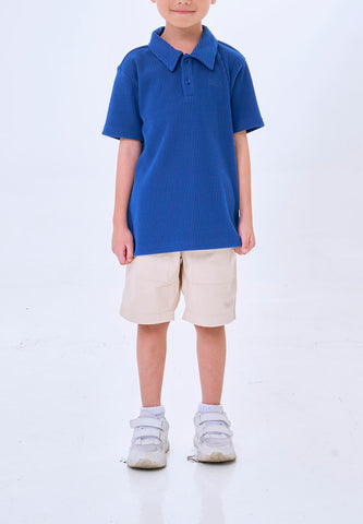 Mossimo Kids Faelan Blue Woven Short Sleeves Top