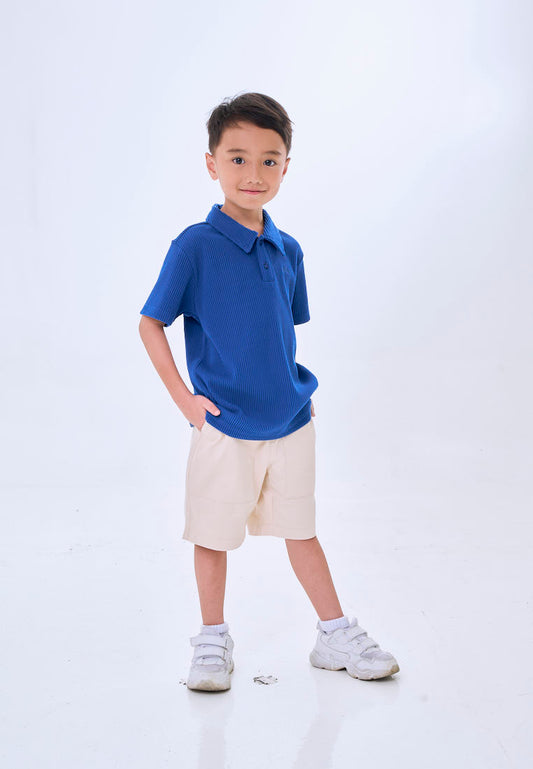 Mossimo Kids Faelan Blue Woven Short Sleeves Top