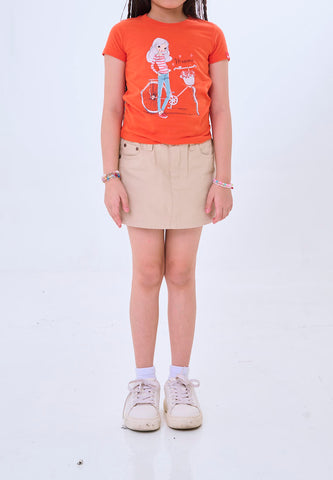 Mossimo Kids Ilaria Red Orange Regular Tshirt