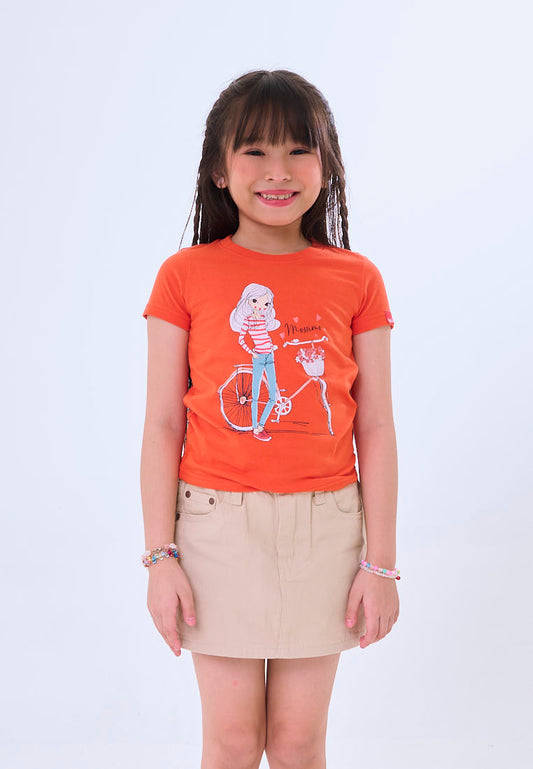 Mossimo Kids Ilaria Red Orange Regular Tshirt