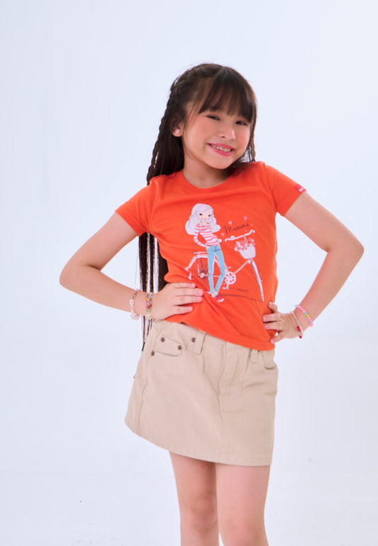 Mossimo Kids Ilaria Red Orange Regular Tshirt