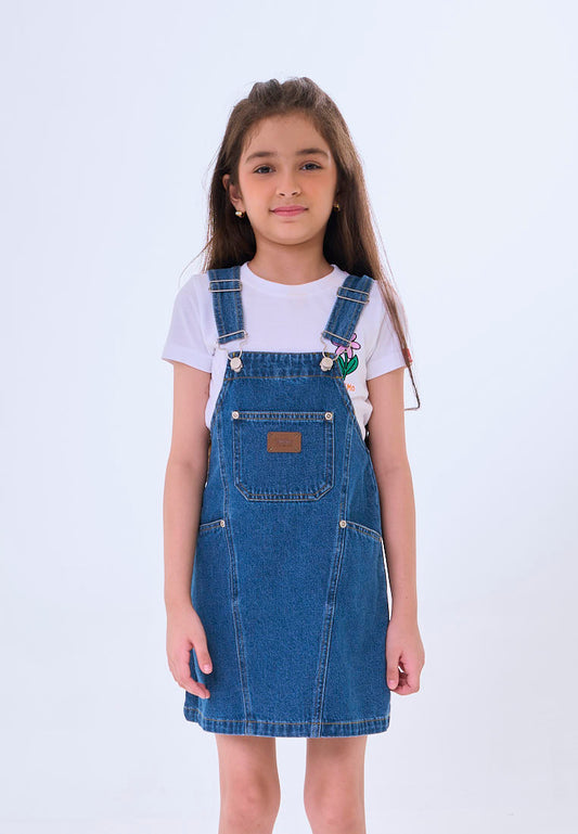Mossimo Kids Evella Medium Blue Jumper Denim Dress