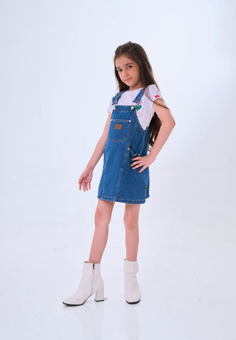 Mossimo Kids Evella Medium Blue Jumper Denim Dress