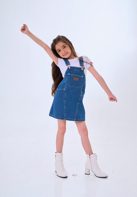 Mossimo Kids Evella Medium Blue Jumper Denim Dress