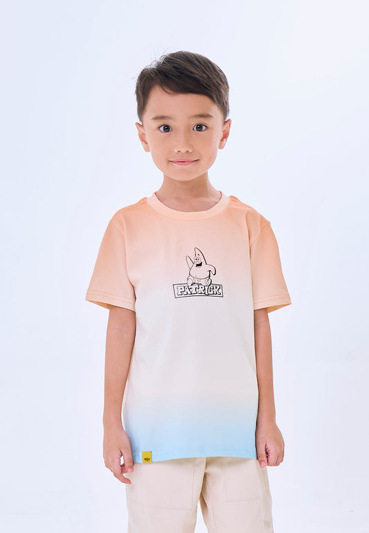 Mossimo Kids  Beige Patrick Printed Color Block Tee