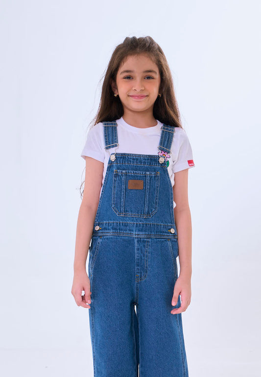 Mossimo Kids Bambi Medium Blue Long Denim Jumper Pants