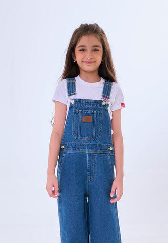 Mossimo Kids Bambi Medium Blue Long Denim Jumper Pants