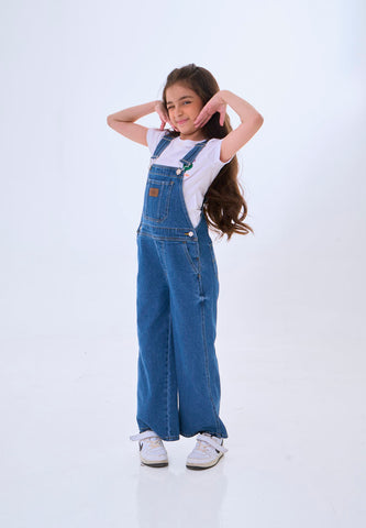 Mossimo Kids Bambi Medium Blue Long Denim Jumper Pants