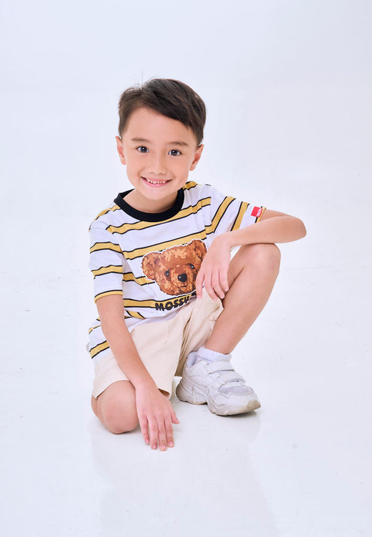 Mossimo Kids Rafe White Unisex MossyBear Regular Tshirt