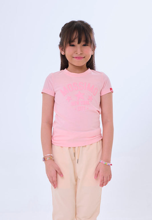 Mossimo Kids Lorien Pink Cream Graphics Regular Tshirt