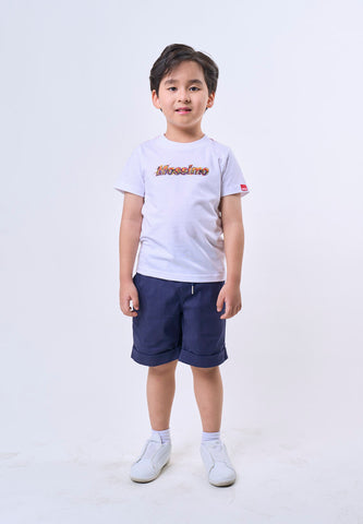 Mossimo Kids Boys White Graphic Print Basic Tshirt