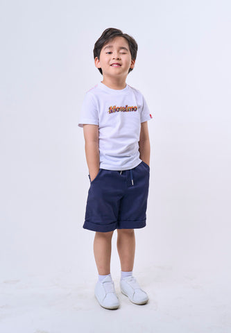 Mossimo Kids Boys White Graphic Print Basic Tshirt