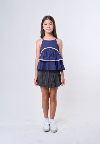 Mossimo Kids Black Pinstripe Bermuda Skort - For Girls
