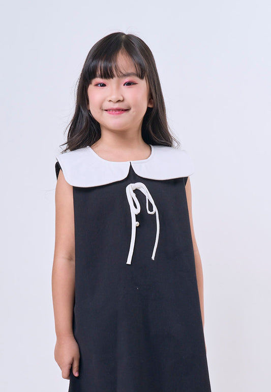 Mossimo Kids Black Collar and Ribbon Sleeveless Dress - For Girls