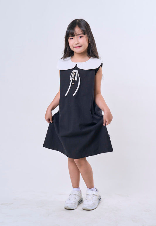 Mossimo Kids Black Collar and Ribbon Sleeveless Dress - For Girls