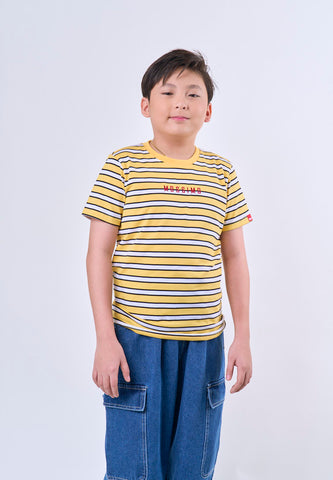 Mossimo Kids Boys Embroidered Stripes Basic Tshirt