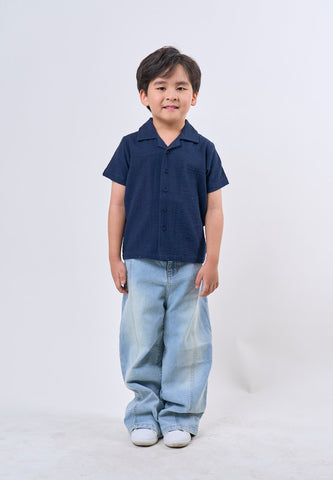 Mossimo Kids Boys' Textured Collar Polo Top