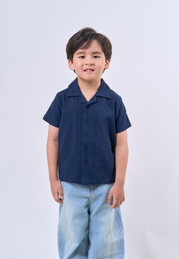 Mossimo Kids Boys' Textured Collar Polo Top