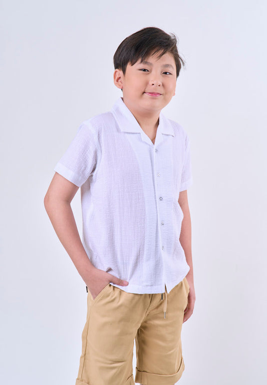 Mossimo Kids Boys' Textured Collar Polo Top