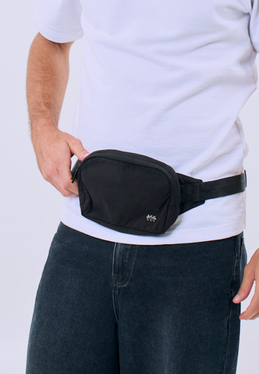 Mossimo Aurel Black Unisex Belt Bag