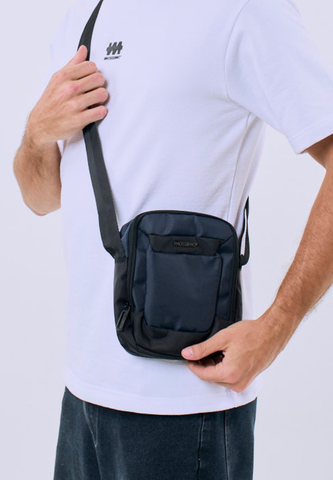 Mossimo Zavian Blue Small Sling Bag For Men