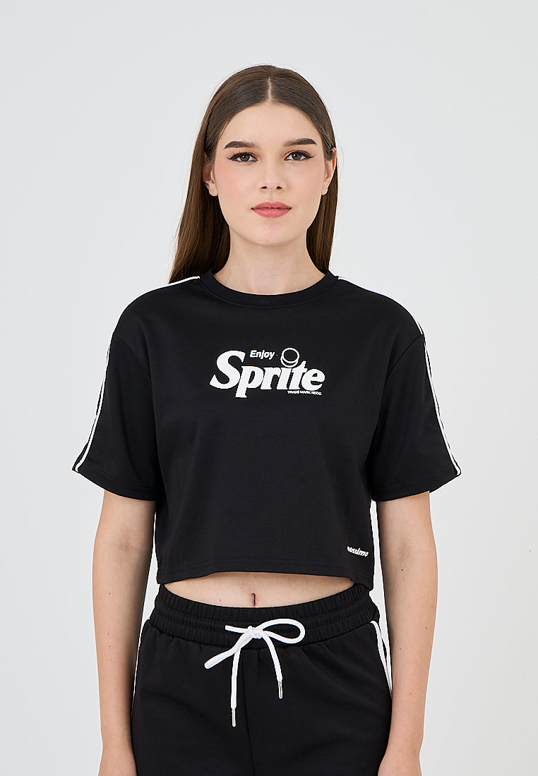 Mossimo Gracielyn Sprite Black Modern Cropped Shirt and Shorts