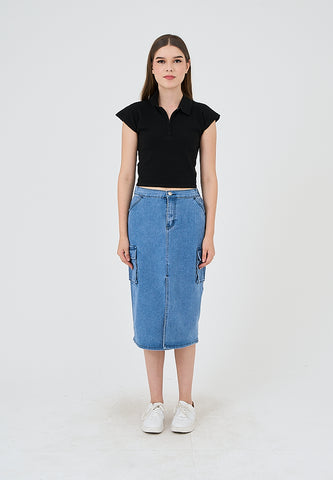 Mossimo Jemalyn Black Knitted Top
