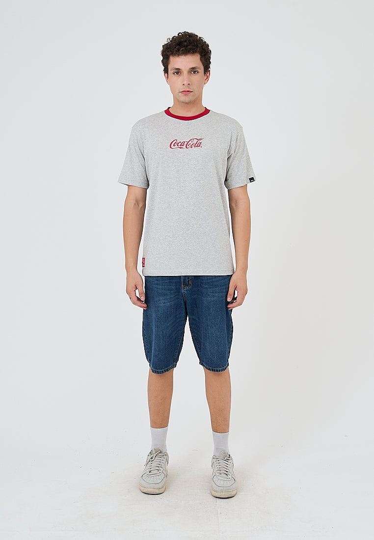 Mossimo Janrick Heather Gray Coca Cola Comfort Fit Tee