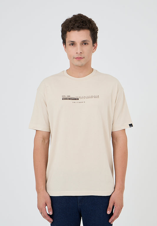 Mossimo Jeoffrey Beige Urban Fit Tee