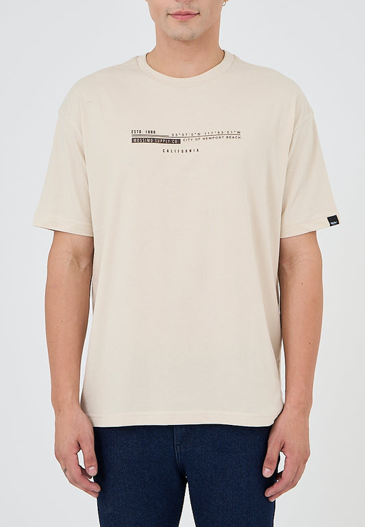 Mossimo Jeoffrey Beige Urban Fit Tee