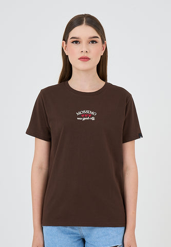 Mossimo Claire Choco Brown Classic Fit Tee