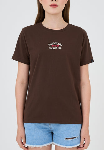 Mossimo Claire Choco Brown Classic Fit Tee