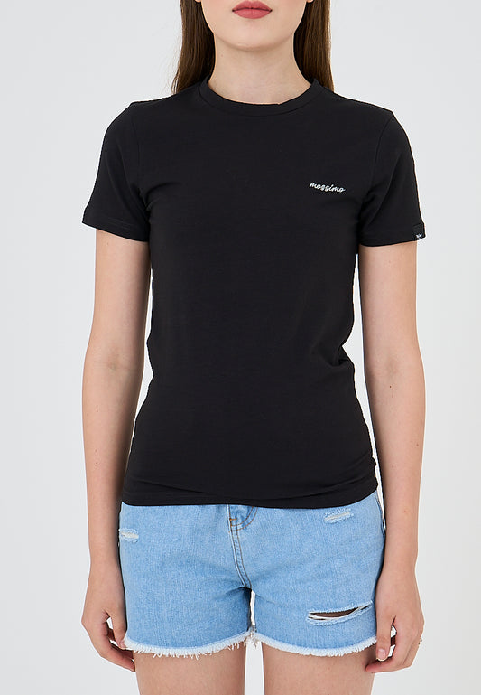 Mossimo Angeline Black Body Fit Tee