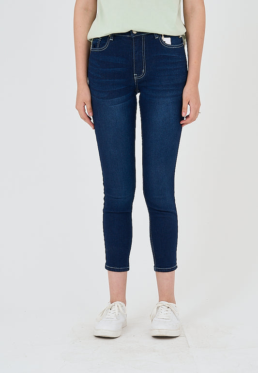 Mossimo Lourdes Dark Indigo Five Pocket Skinny Low Jeans