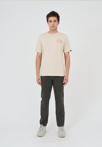 Mossimo Nico Beige Comfort Fit Tee