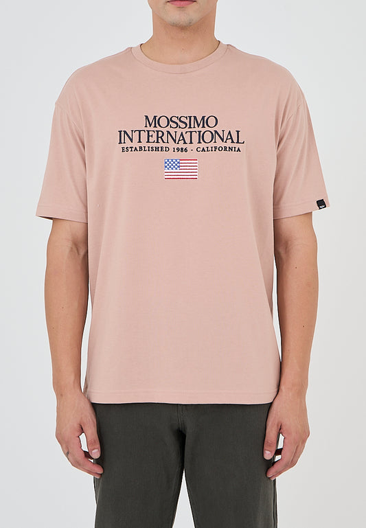 Mossimo Carlo Light Pink Urban Fit Tee
