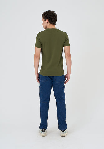 Mossimo Josiah Chive Green Muscle Fit Tee