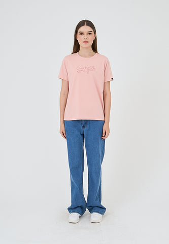 Mosimo Anna Light Pink Classic Fit Tee