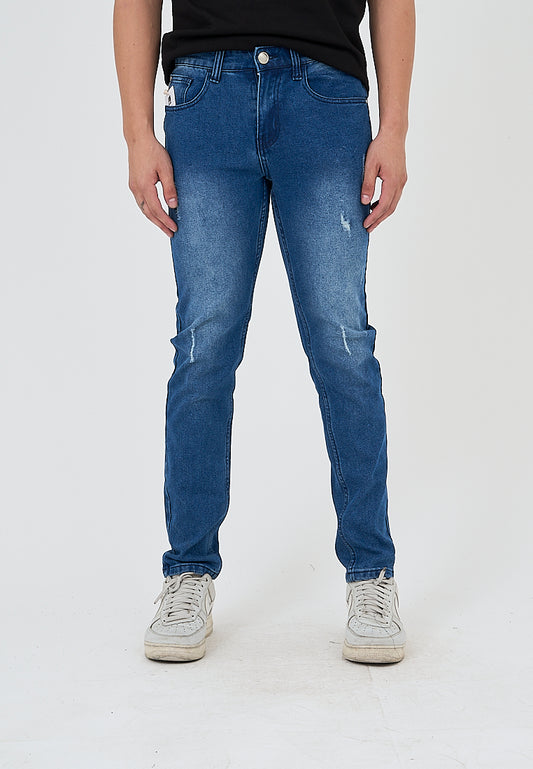 Mossimo Lucky Medium Blue Skinny Low Rise Jeans
