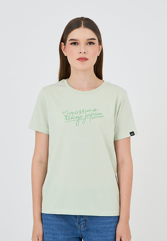 Mossimo Ellice Fog Green Classic Fit Tee