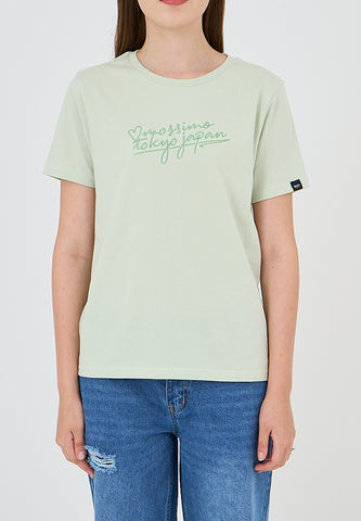 Mossimo Ellice Fog Green Classic Fit Tee