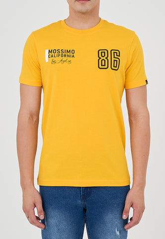 Mossimo Vince Yellow Muscle Fit Tee