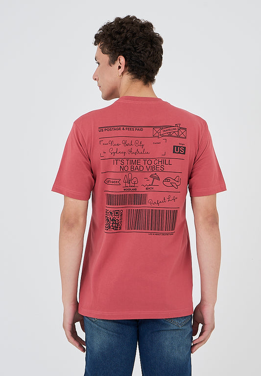 Mossimo Alvin Dusty Orange Comfort Fit Tee