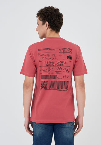 Mossimo Alvin Dusty Orange Comfort Fit Tee