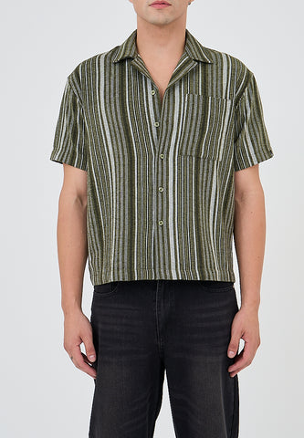 Mossimo Miro Green Oversized Short Sleeves Top