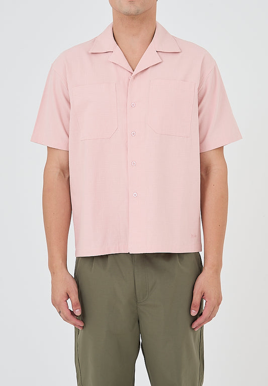 Mossimo Rency Clay Oversized Woven Short Sleeves
