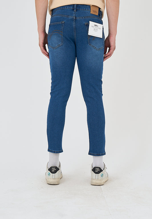 Mossimo Bernard Medium Blue Skinny Cropped Mid Rise Jeans