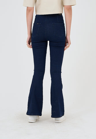 Mossimo Amelia Dark Blue Flare High Jeans