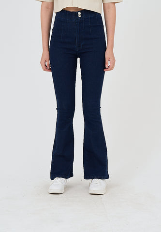 Mossimo Amelia Dark Blue Flare High Jeans