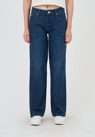 Mossimo Olivia Dark Blue Loose Fit Low Rise Jeans